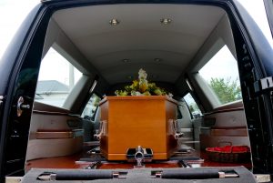 Closeup,Shot,Of,A,Colorful,Casket,In,A,Hearse,Or